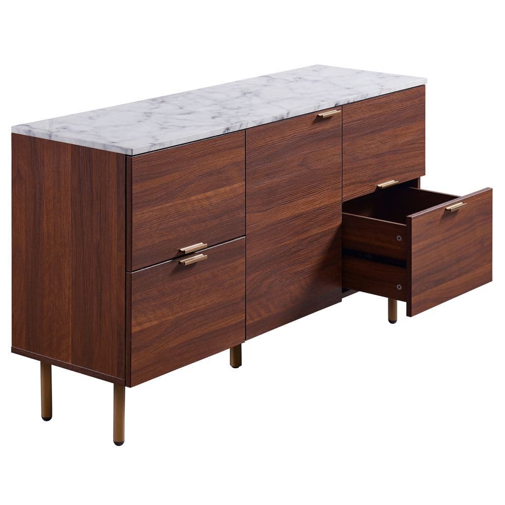 image-Ashton Large Wooden Sideboard Cabinet, TV Unit, Buffet Storage