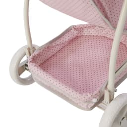 image-Olivia's Little World Dolls Pink Pram Stroller Pushchair For Baby Dolls OL-00009