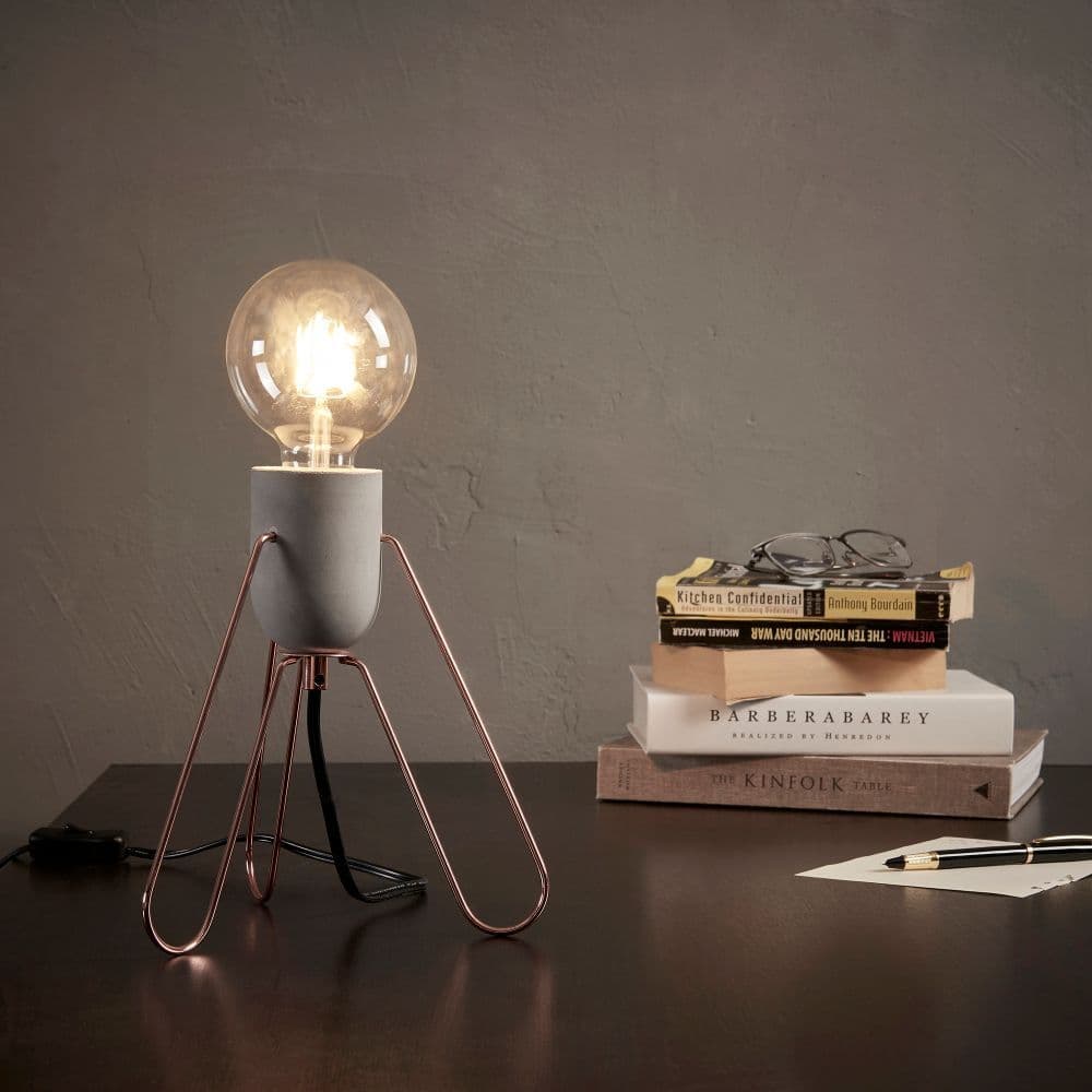 image-Piccola Table Lamp, Reading Desk Light, Modern Lighting, Rose Gold