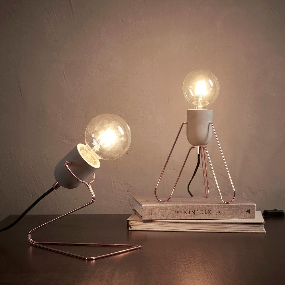 image-Piccola Table Lamp, Reading Desk Light, Modern Lighting, Rose Gold