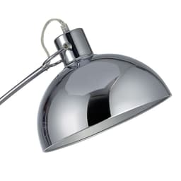 image-Arco Curved Arched Standard Floor Lamp Light & Bell Shade, Chrome