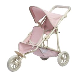 image-Olivia's Little World Dolls Twin Pram Stroller Pushchair For Baby Dolls OL-00004