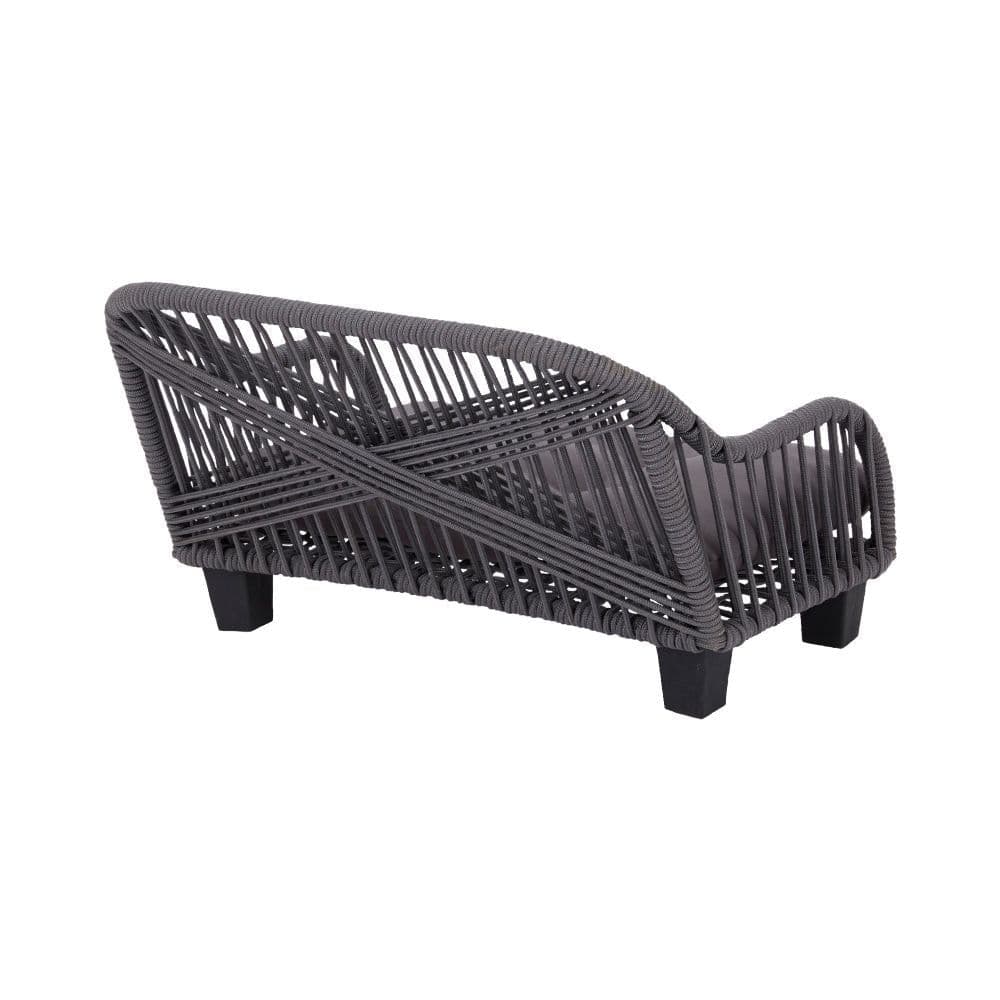image-Indoor Outdoor Woven Cat & Dog Sofa Bed Lounger Grey ST-N10007-UK