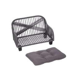 image-Indoor Outdoor Woven Cat & Dog Sofa Bed Lounger Grey ST-N10007-UK