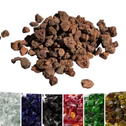image-3kg Lava Rocks, Natural Fire Stones for Outdoor Garden Gas Firepits