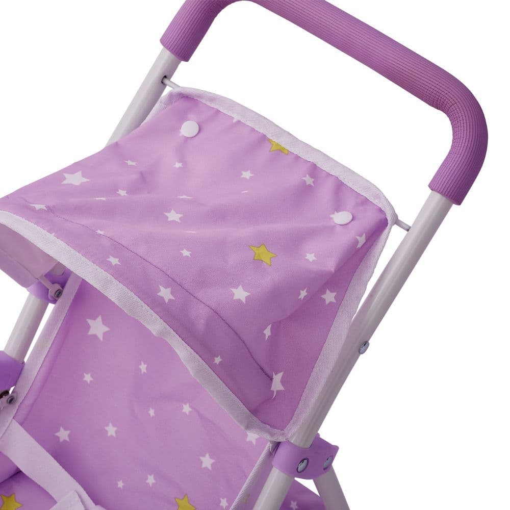 image-Olivia's Little World Dolls Star Pram Stroller Pushchair For Baby Dolls OL-00006