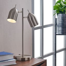 image-Mason Table Lamp & 2 Spotlights, Modern Lighting in Chrome