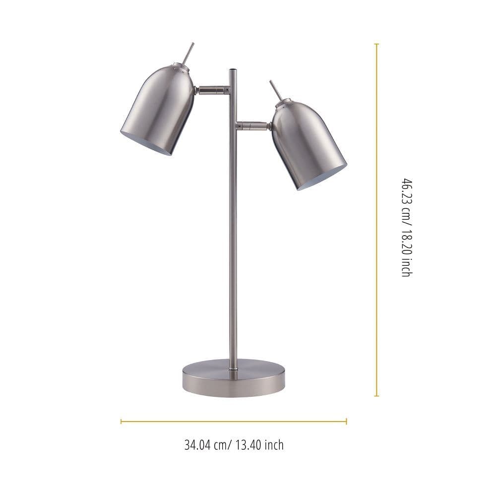 image-Mason Table Lamp & 2 Spotlights, Modern Lighting in Chrome