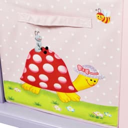 image-Fantasy Fields Magic Garden Kids Wooden Storage Canvas Drawers Toy Box TD-0132A