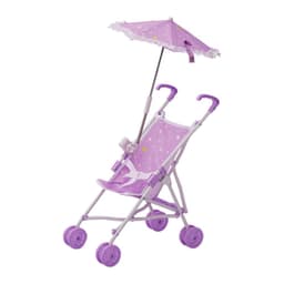 image-Olivia's Little World Baby Doll Stroller Pushchair & Parasol Purple OL-00005