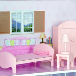 image-Olivia's Little World Dolls House Wooden Doll House & 13 Accessories KYD-10922A