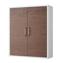 image-Tyler Wooden Bathroom Wall Medicine Cabinet White/Brown EHF-F0011