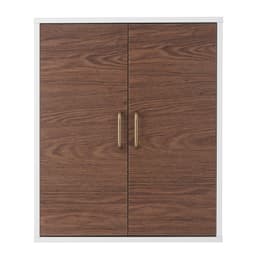 image-Tyler Wooden Bathroom Wall Medicine Cabinet White/Brown EHF-F0011