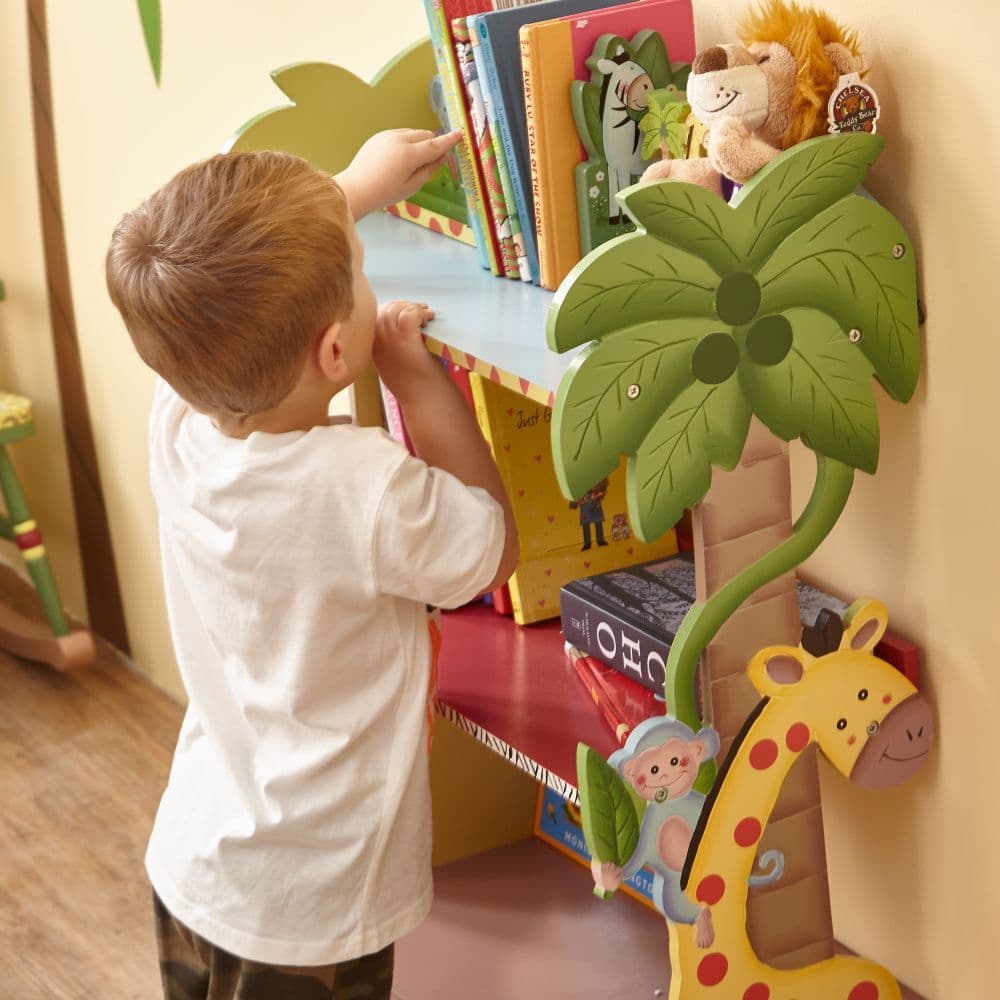 image-Fantasy Fields Large Kids Bookshelf Bookcase Toy Organiser With Drawer W-8268A