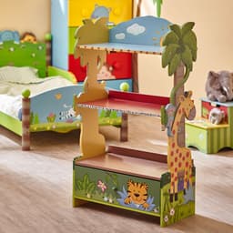 image-Fantasy Fields Large Kids Bookshelf Bookcase Toy Organiser With Drawer W-8268A
