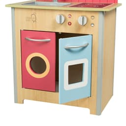 image-Porto Small Interactive Wooden Kitchen Playset & 4 Accessories