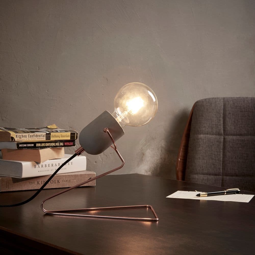 image-Pettit Table Lamp, Reading Desk Light, Modern Lighting in Rose Gold