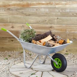 image-65 Litre Wheelbarrow With Galvanised Pneumatic Tyre