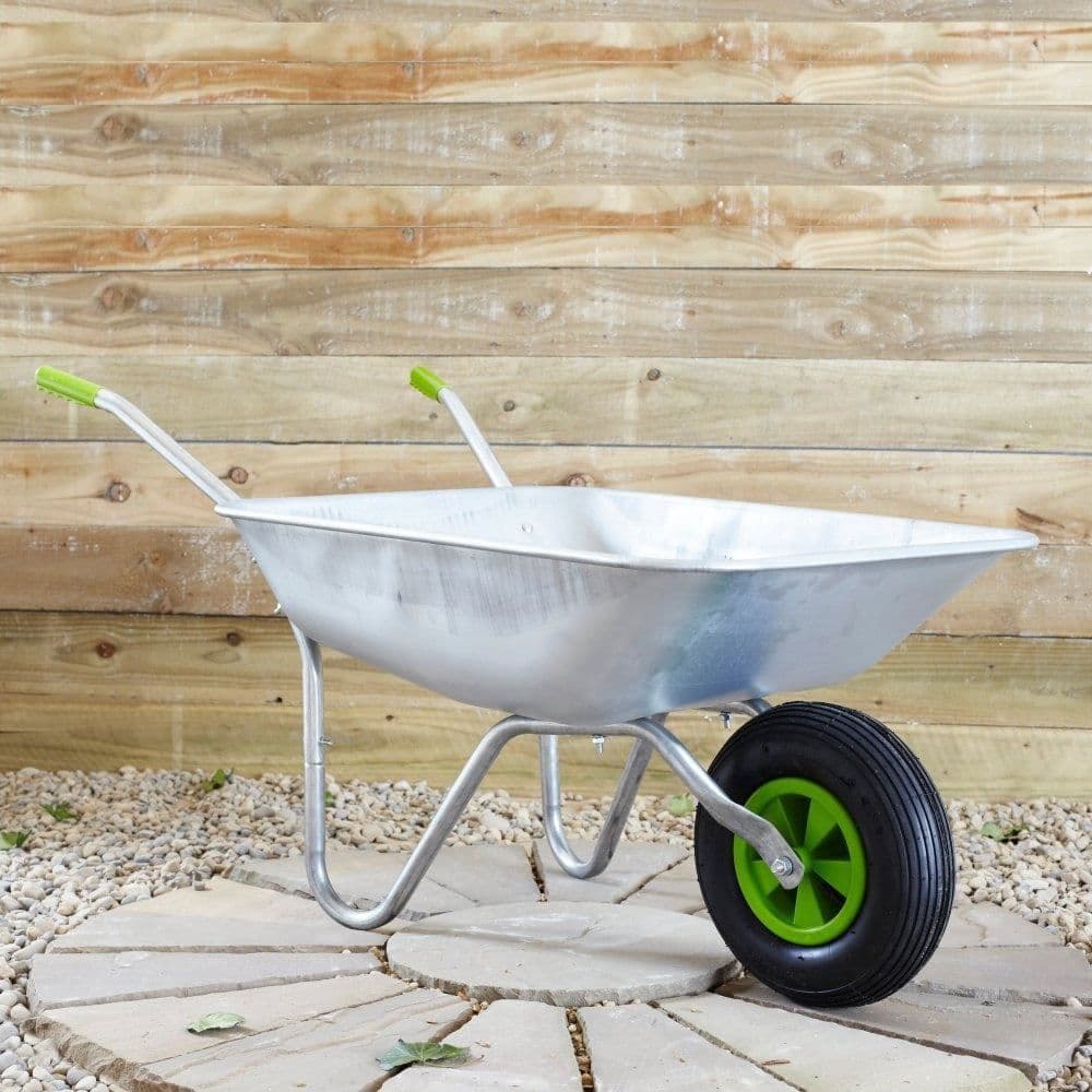 image-65 Litre Wheelbarrow With Galvanised Pneumatic Tyre