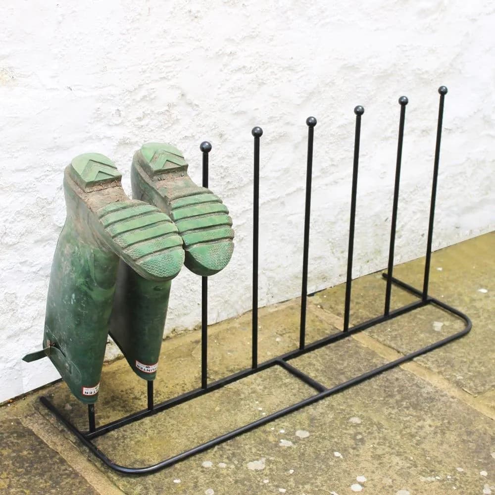 image-Steel Black Powder Coated Boot Rack