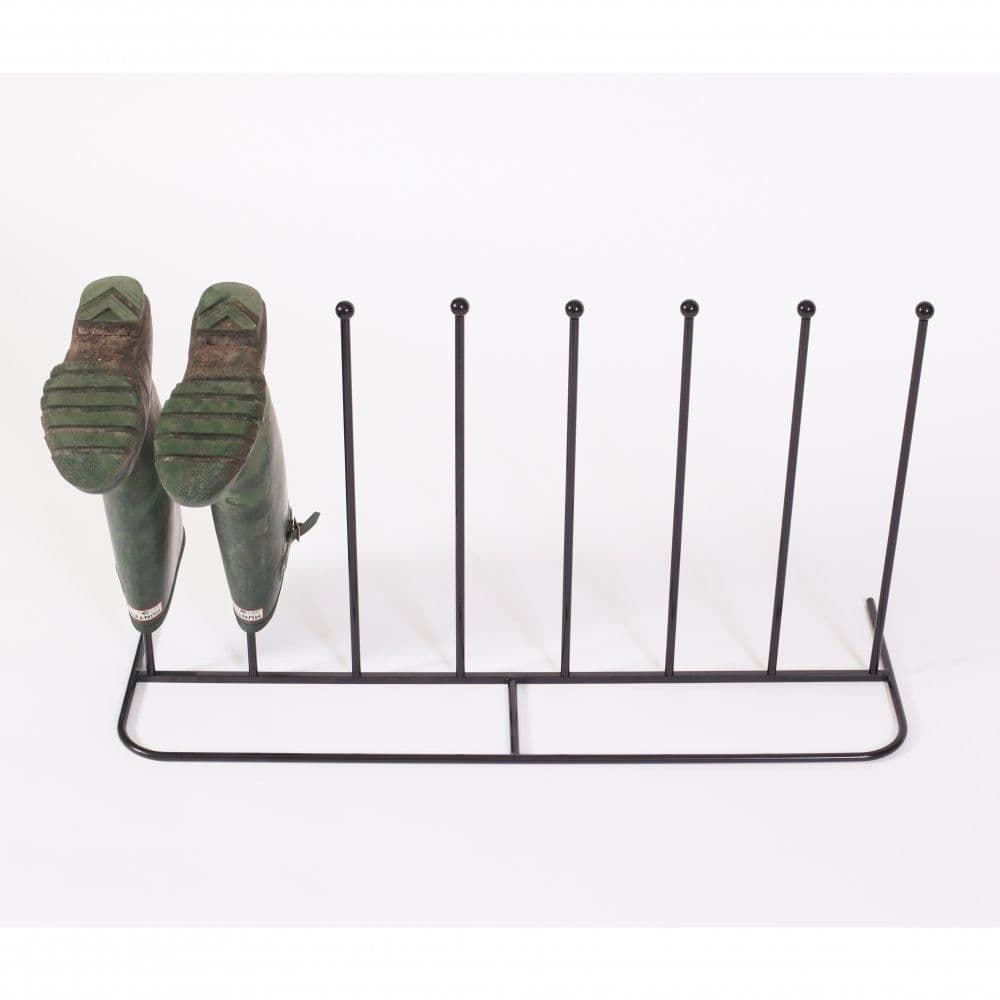 image-Steel Black Powder Coated Boot Rack