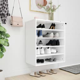 image-vidaXL Shoe Cabinet Smoked Oak 60x35x70 cm Engineered Wood