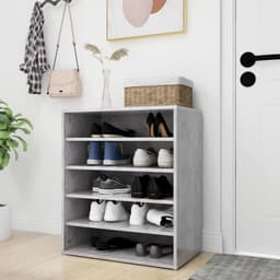 image-vidaXL Shoe Cabinet Smoked Oak 60x35x70 cm Engineered Wood