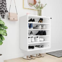 image-vidaXL Shoe Cabinet Smoked Oak 60x35x70 cm Engineered Wood