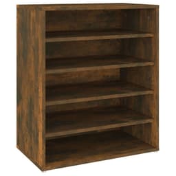 image-vidaXL Shoe Cabinet Smoked Oak 60x35x70 cm Engineered Wood