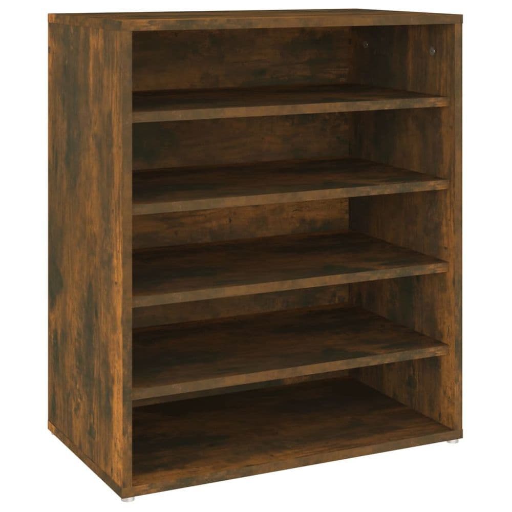 image-vidaXL Shoe Cabinet Smoked Oak 60x35x70 cm Engineered Wood