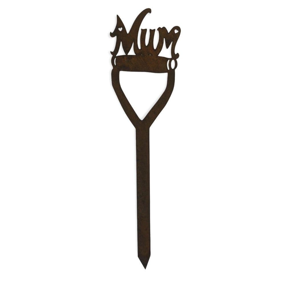 image-Mum on a Spade Garden Sign Decoration