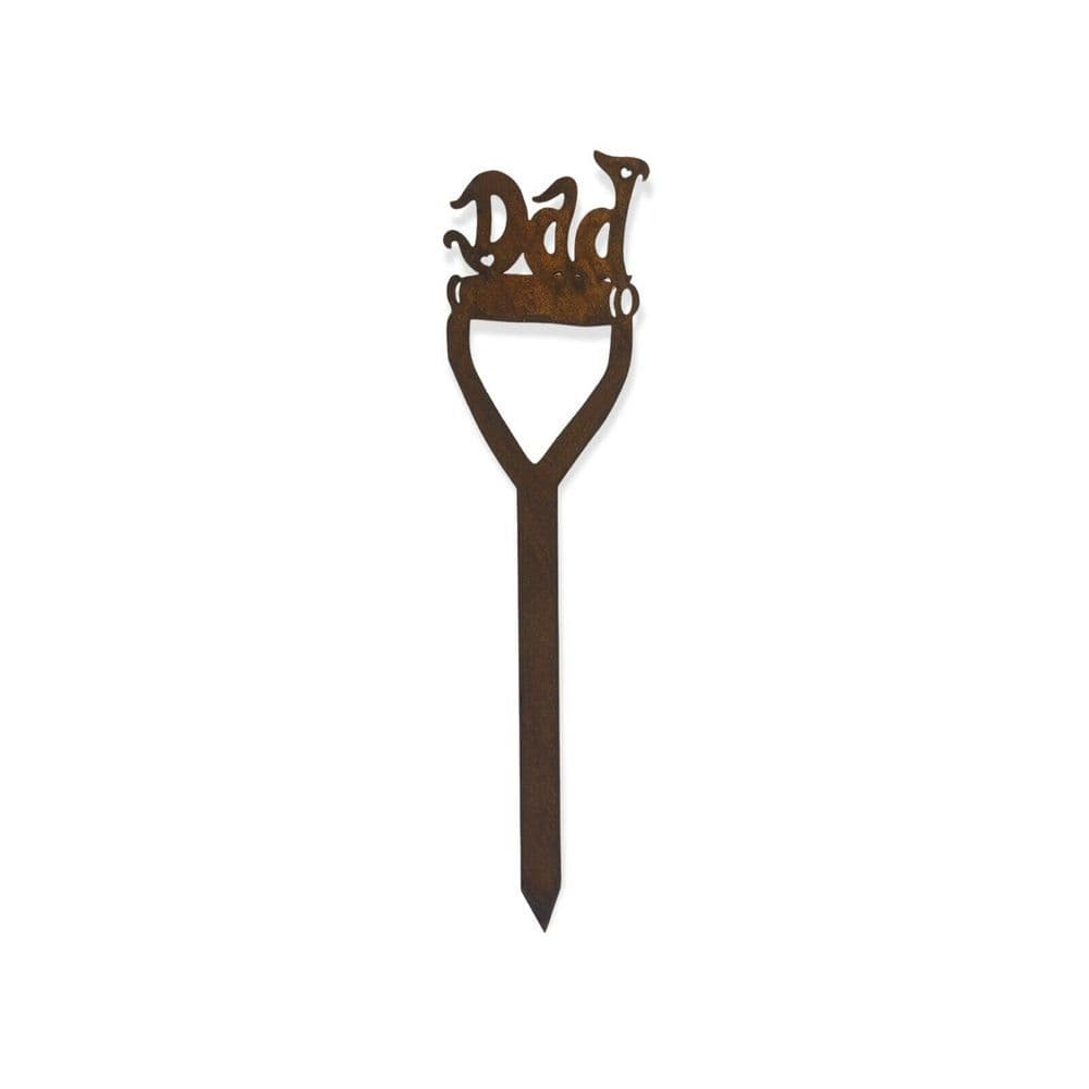 image-Dad on a Spade Garden Sign decoration gift