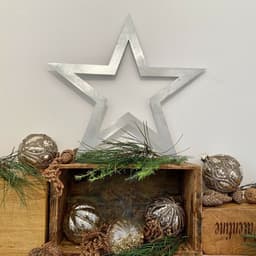 image-3 X Steel Stars Christmas Decorations Vintage Style Decor Metal