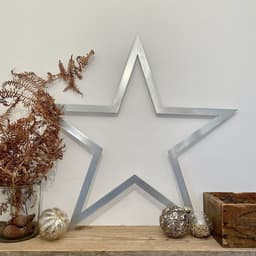 image-Large Steel Star / Christmas Decorations / Vintage Style Decor
