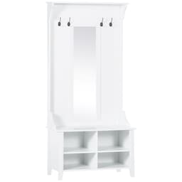 image-Mirror Cabinet, 80Lx40Wx170H cm-White