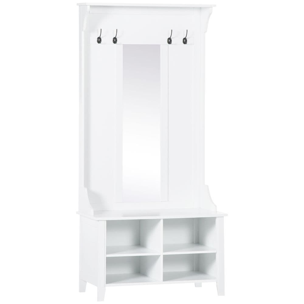 image-Mirror Cabinet, 80Lx40Wx170H cm-White