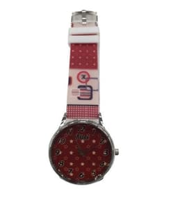 image-Relda Ladies Analogue Brown Star Silicone Strap Watch REL98