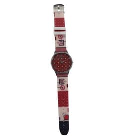 image-Relda Ladies Analogue Brown Star Silicone Strap Watch REL98