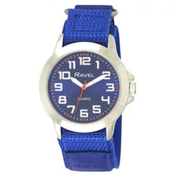 image-Ravel Men Sports Case Blue Arabic Dial Blue Velcro Strap Watch R1601.65.66