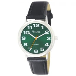 image-Ravel Unisex Classic Green Dial Black Strap Watch R0105.48.1