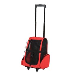 image-Pet Travel Backpack Bag Cat Puppy Dog Carrier w/ Trolley and Telescopic Handle