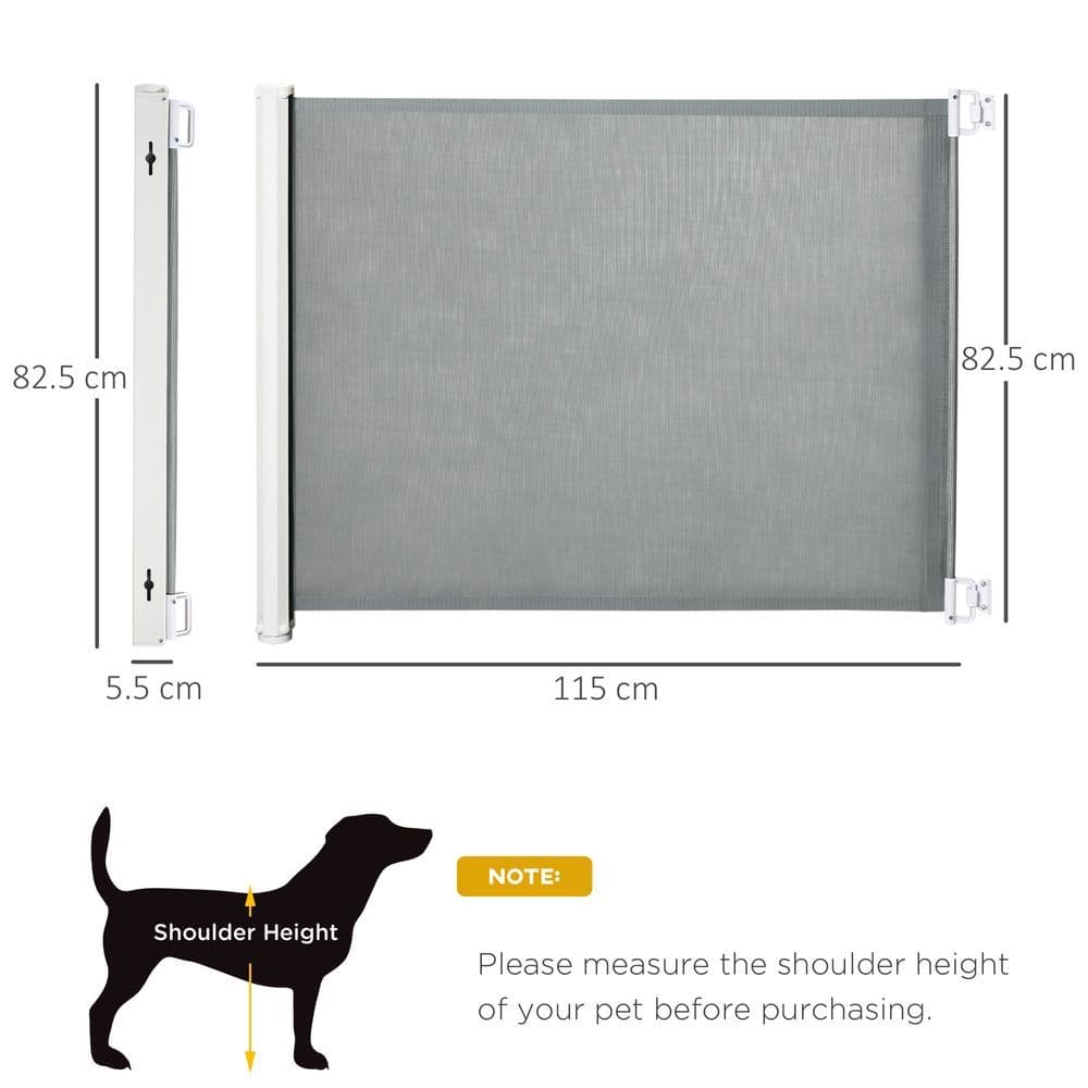 image-Retractable Safety Gate Folding Pet Barrier, for Doorways, Staircases, Hallways