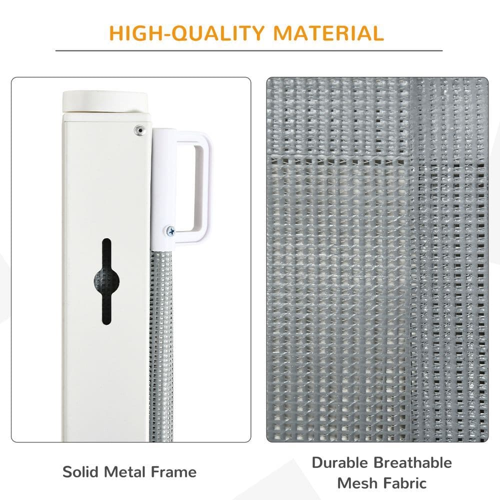 image-Retractable Safety Gate Folding Pet Barrier, for Doorways, Staircases, Hallways