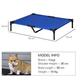 image-Elevated Pet Bed Cool Cot Dog Cat Portable Folding Home Camping Hammock Foldable