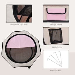 image-Fabric Pet Puppy Dog Cat Rabbit Pig Guinea Playpen Play Pen Run S M L 3 Colour