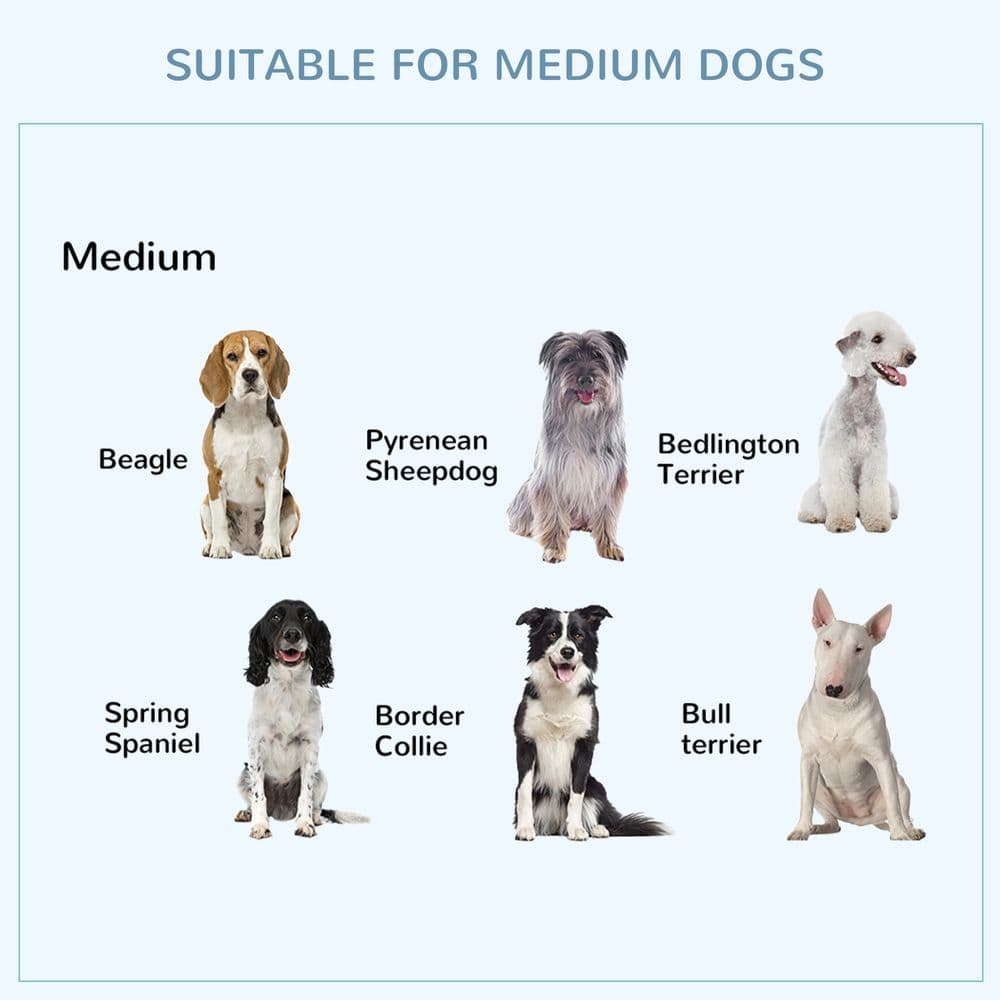 image-Dog Cage Pet Metal Heavy Duty with Wheels and Crate Tray for Kennel Black M L