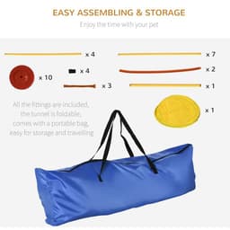 image-Outdoor 4 PCs Dog Pet Agility Training Equipment Backyard Starter Course Set
