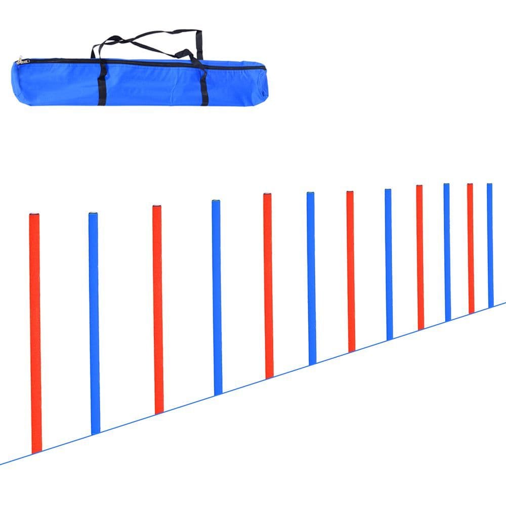 image-Pet Agility Set Training Play Kit Dog Hoop Poles Tunnel Obedience Equipment