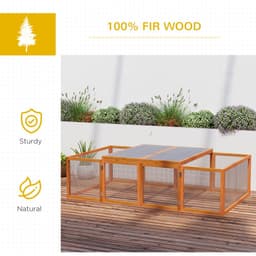 image-New Rabbit Hutch Cage with Run and Play Space Mesh Wire Safety for Outdoor