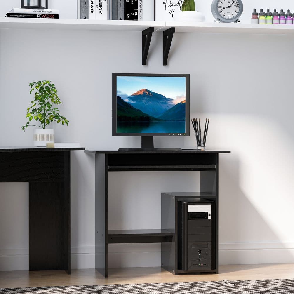 image-Computer Desk, 73.5H cm-Black
